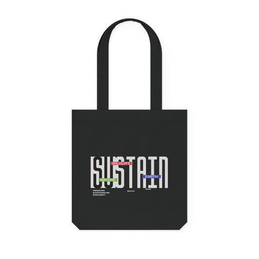 Sustain Wildlife & Earth - Eco-Friendly Woven Tote Bag